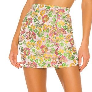 Jade Mini Skirt in Flamingo Pink